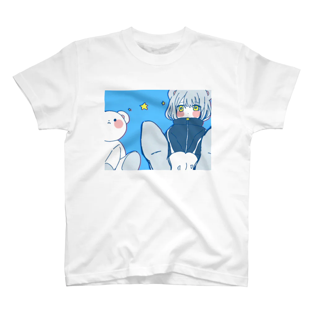 Toanaのくまくましろ スタンダードTシャツ