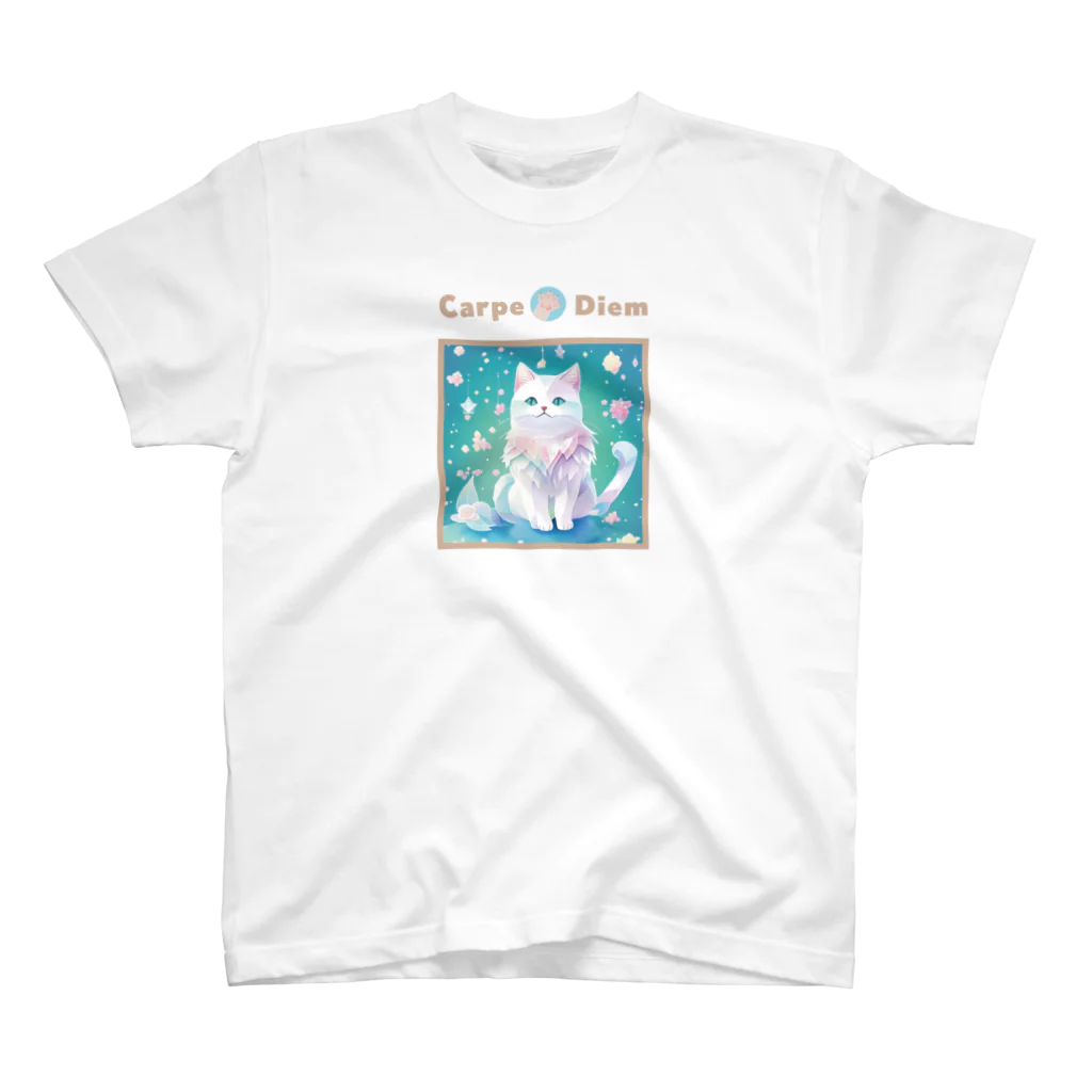 縞ネコ屋のネコTシャツ (022猫) 티셔츠