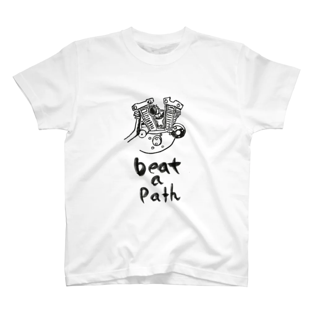 moso＿printのbeat a path Regular Fit T-Shirt