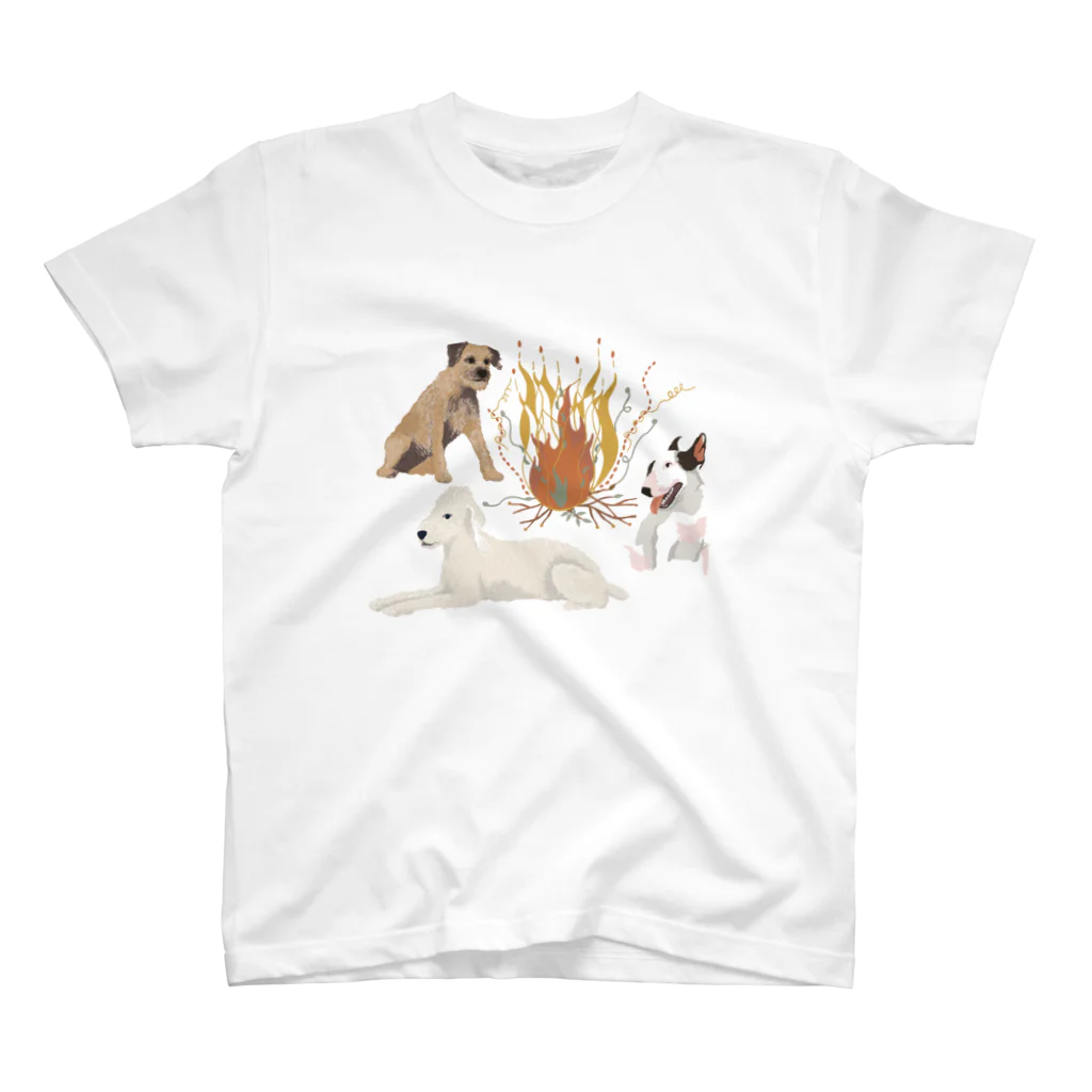 sayapochaccoのMy favirite terriers drom A to Z　~B~bonfire スタンダードTシャツ