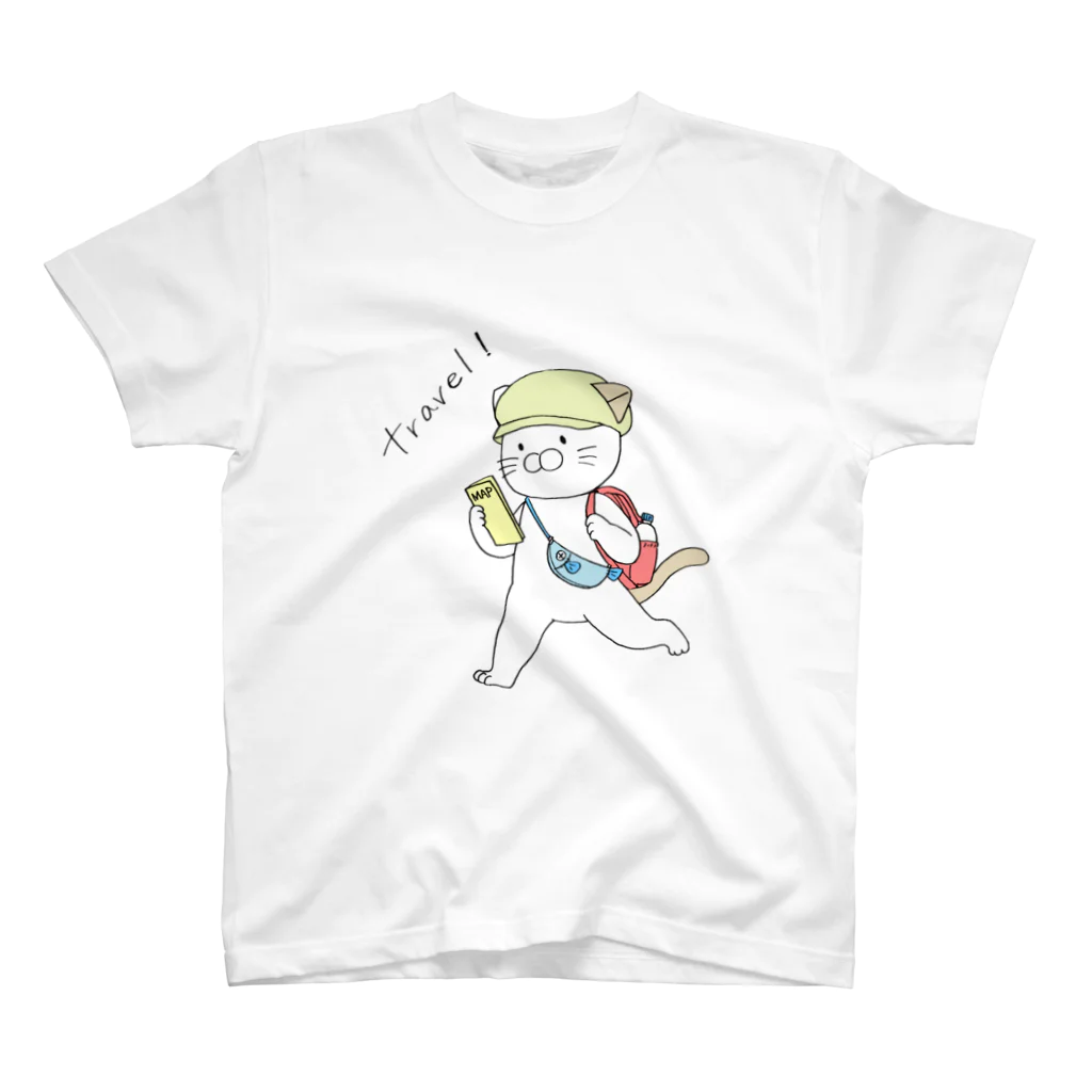 神崎なまりの旅するネコ Regular Fit T-Shirt