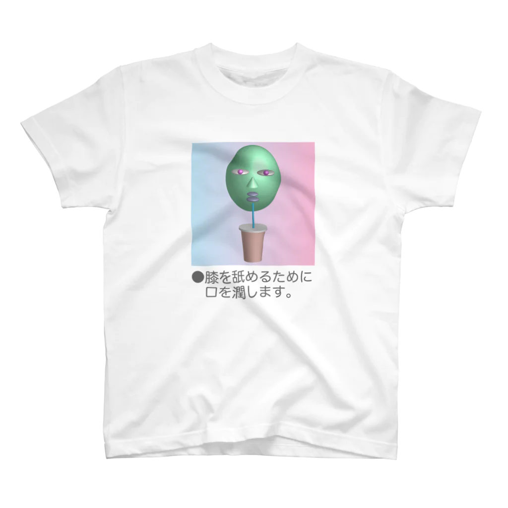 膝舐め・ショッピングセンターのHOW TO 膝を舐める〜導入編〜 スタンダードTシャツ