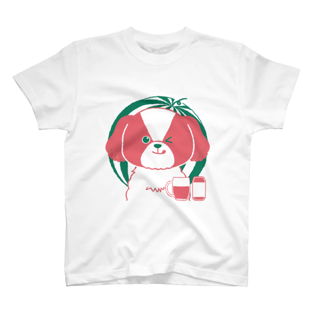 たけよんのすいかカラーのけんちゃん スタンダードTシャツ