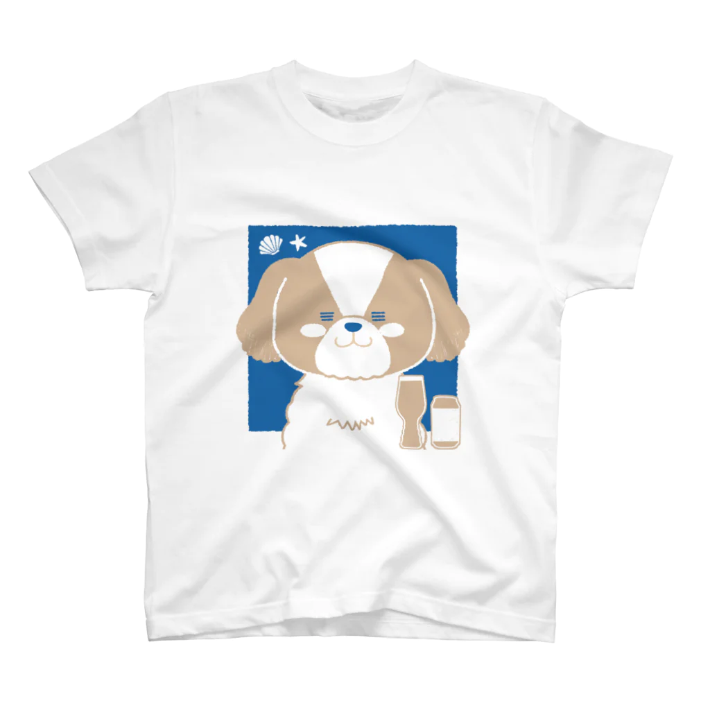 たけよんの海と砂カラーのけんちゃん スタンダードTシャツ