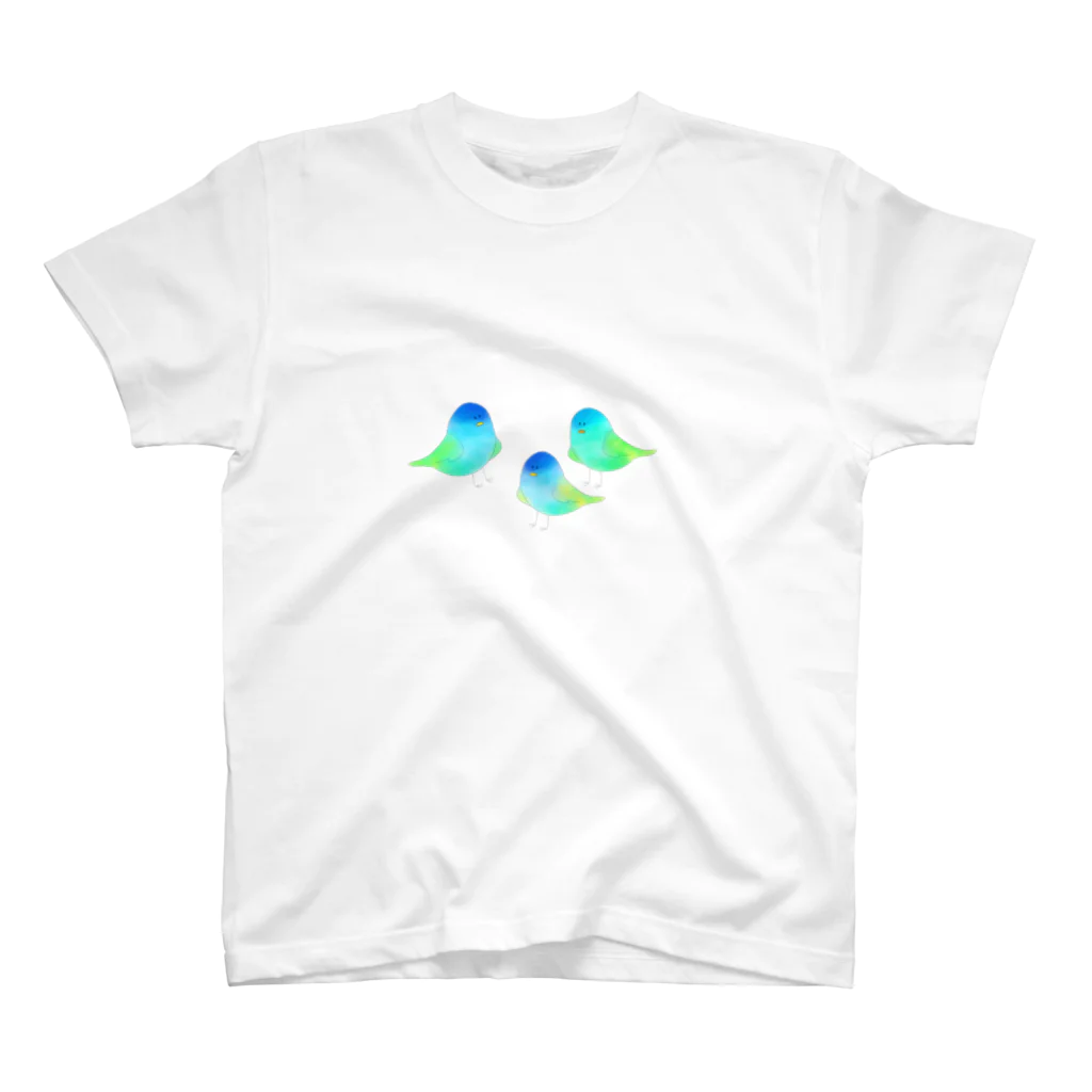 なきむしいもむしの青い鳥 Regular Fit T-Shirt