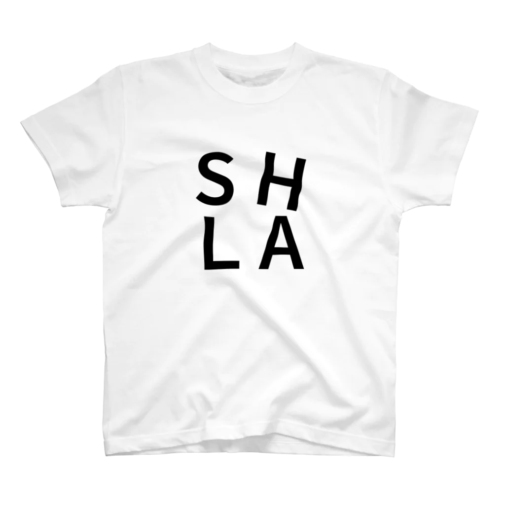 Landscape Architecture｜Studio HataKeのSHLA ｜Black Regular Fit T-Shirt