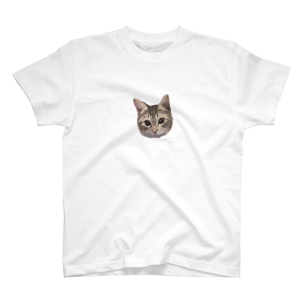 ワタシ。の猫のてんちゃん スタンダードTシャツ