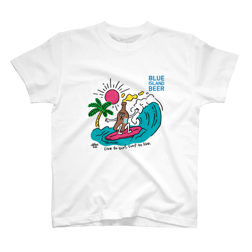 BLUE ISLAND BEER グッズストアのBLUE ISLAND SURFER スタンダードTシャツ