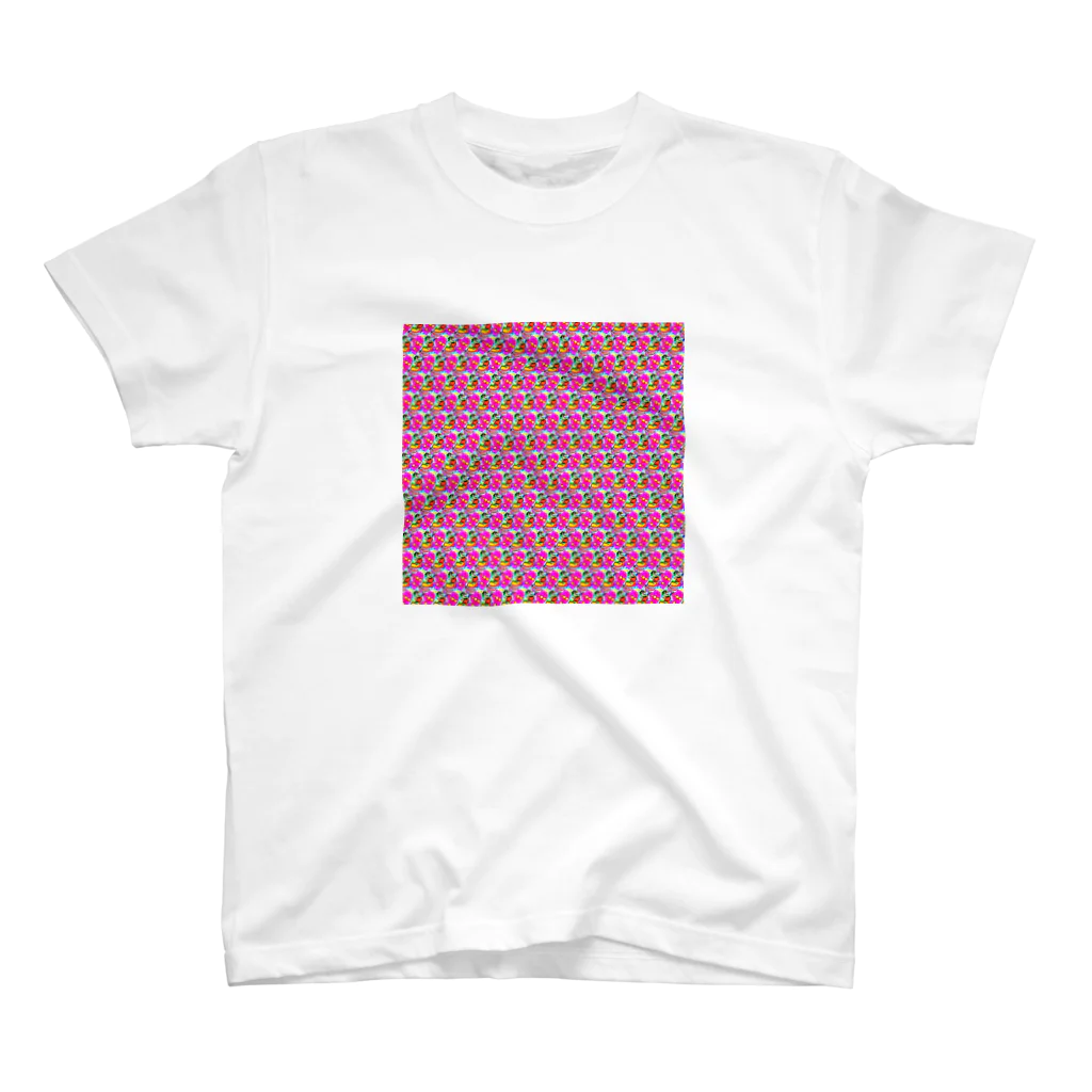 🍩tarojiro(たろじろ) shop🍩の照れてるズ゛ by AI模様 Regular Fit T-Shirt