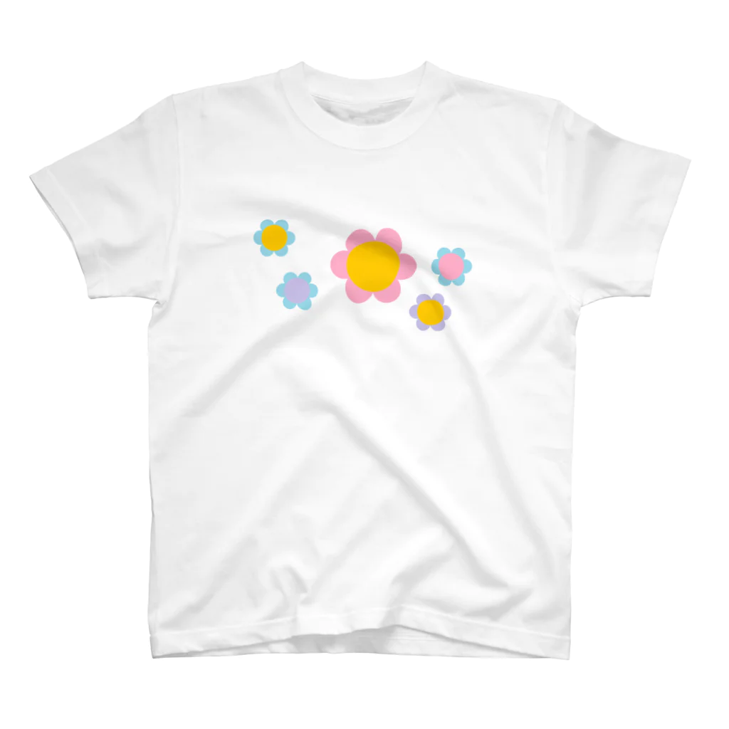 ホームタウンスター　Hometown Star のフラワー　ミックス　Mixed Coloured Flowers スタンダードTシャツ