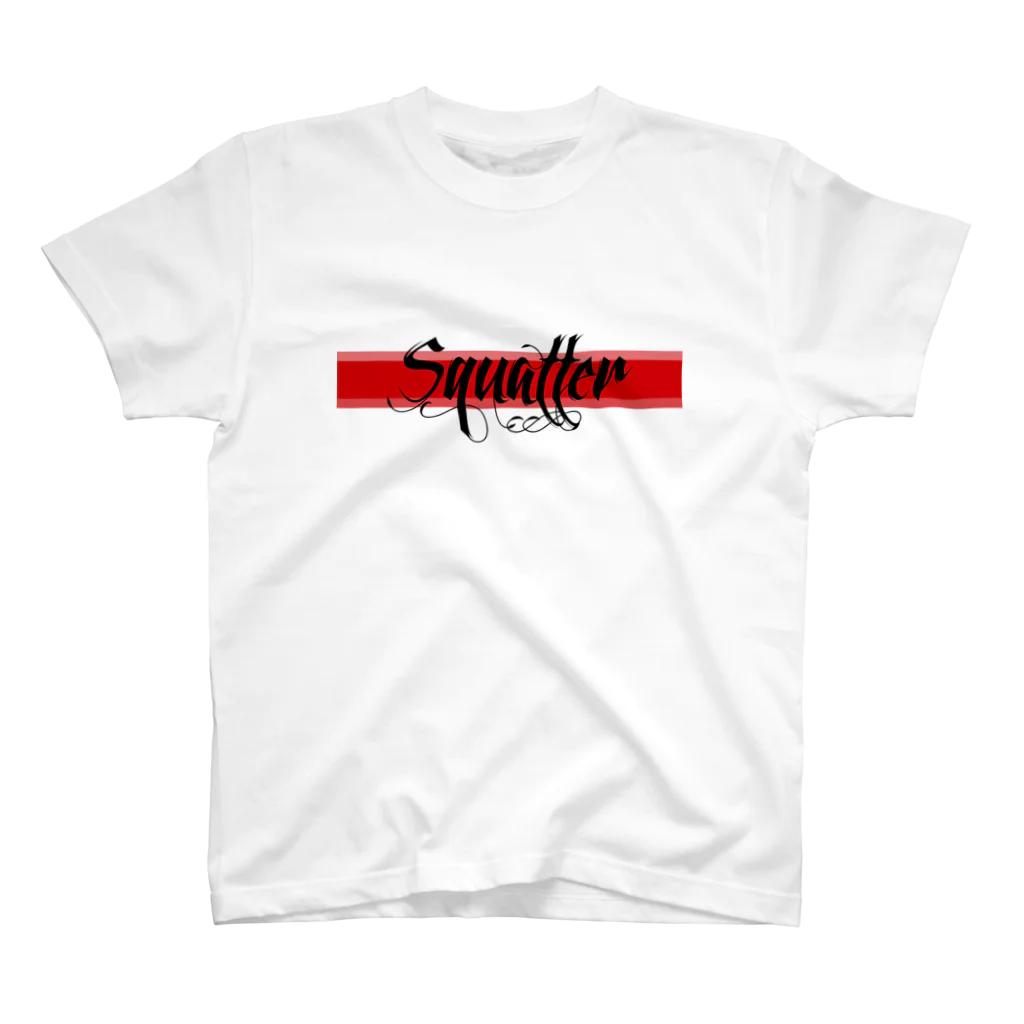 SquatterのSquatter Redline Logo Tee Regular Fit T-Shirt