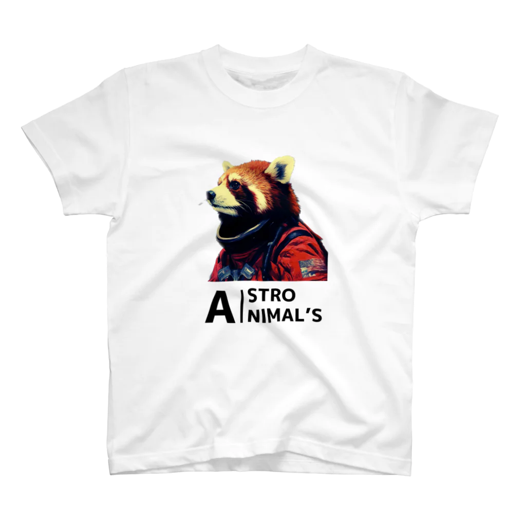 ASTRO AIのASTRO ANIMAL'S レッサーパンダ Regular Fit T-Shirt