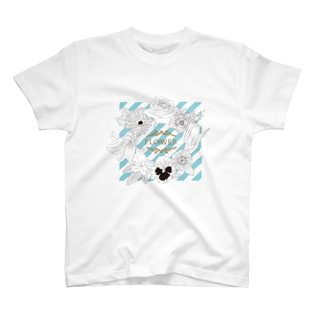 Drecome_Designのflower Regular Fit T-Shirt