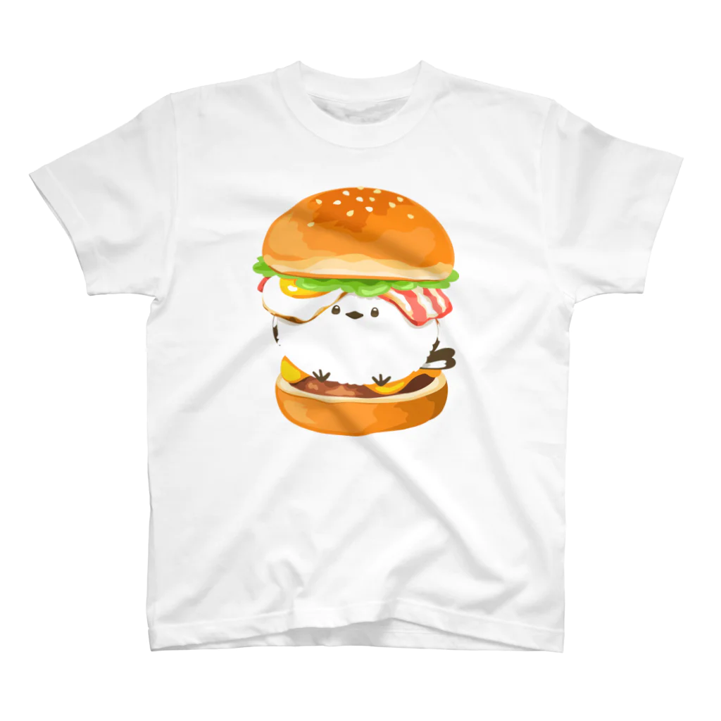 リズのハンバーガーシマエナガ スタンダードTシャツ