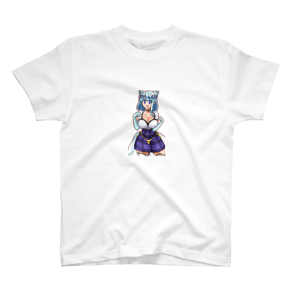 ﾘﾌｧﾚｸｼｱのシアン猫ちゃん Regular Fit T-Shirt