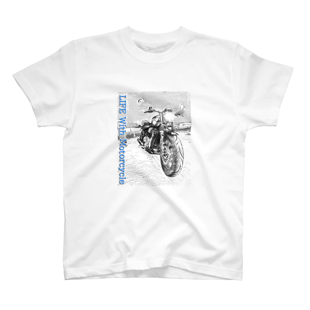 e50exhaust 公式SHOPのLIFE With Motorcycle05 Regular Fit T-Shirt