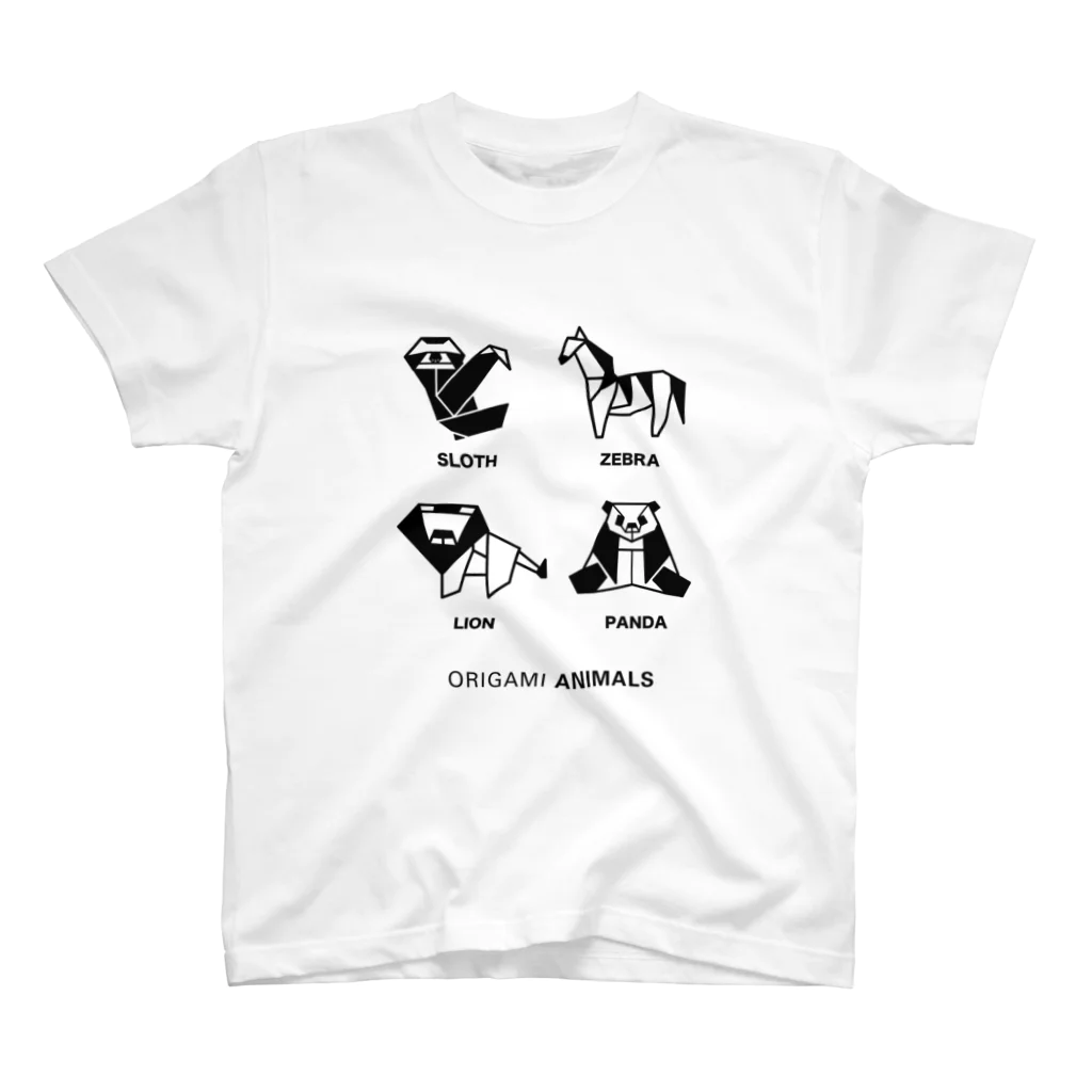 muneji_origamiのORIGAMI ANIMALS スタンダードTシャツ