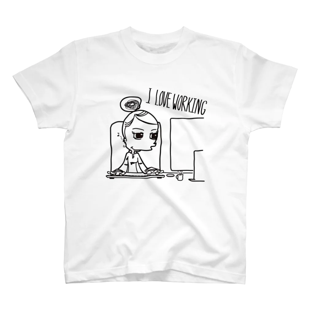 kuma製作所のI love working Regular Fit T-Shirt