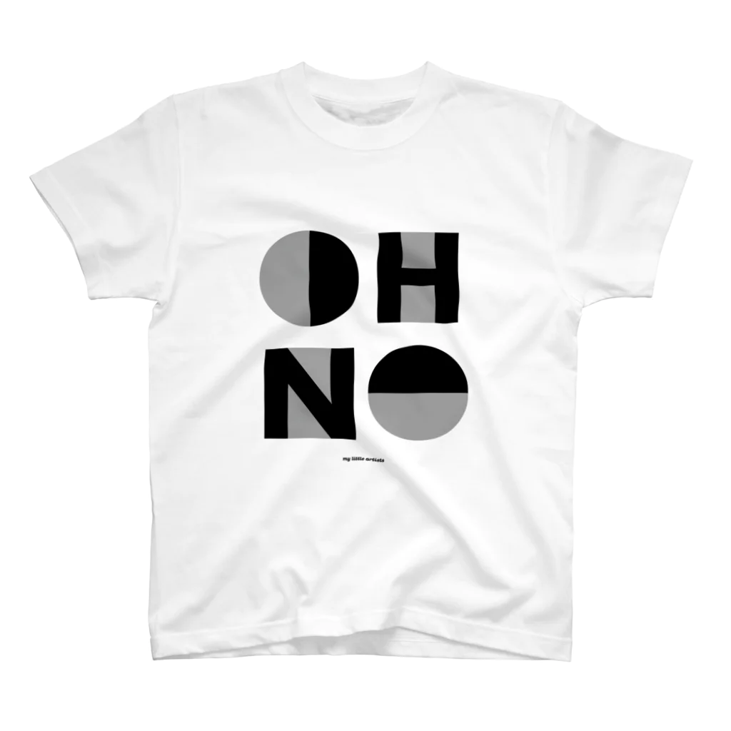 My Little ArtistsのMy Little Artists - OH NO BW Tee スタンダードTシャツ