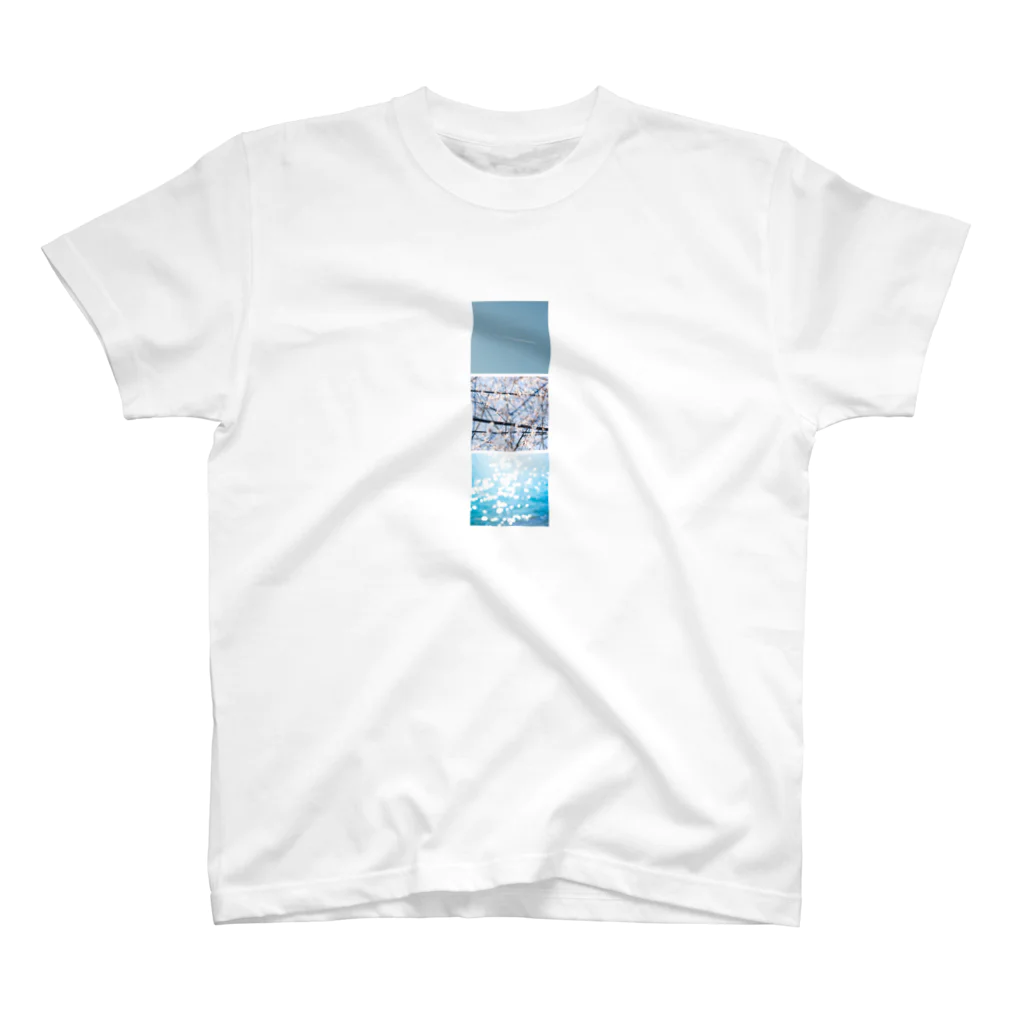 nr_ryotaroの1994 Blue Gradation Front T スタンダードTシャツ