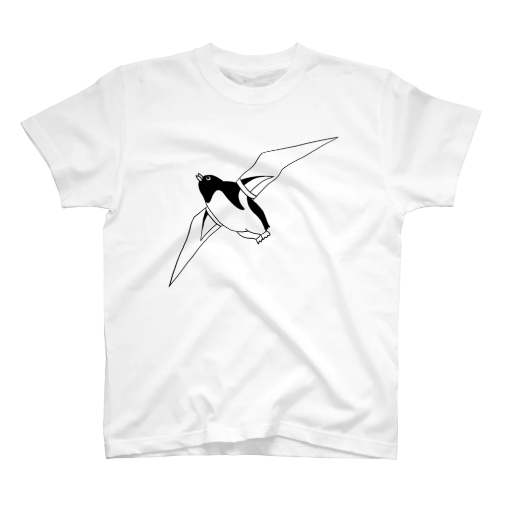 メガネモチノニャオのグライダーペンギン スタンダードTシャツ