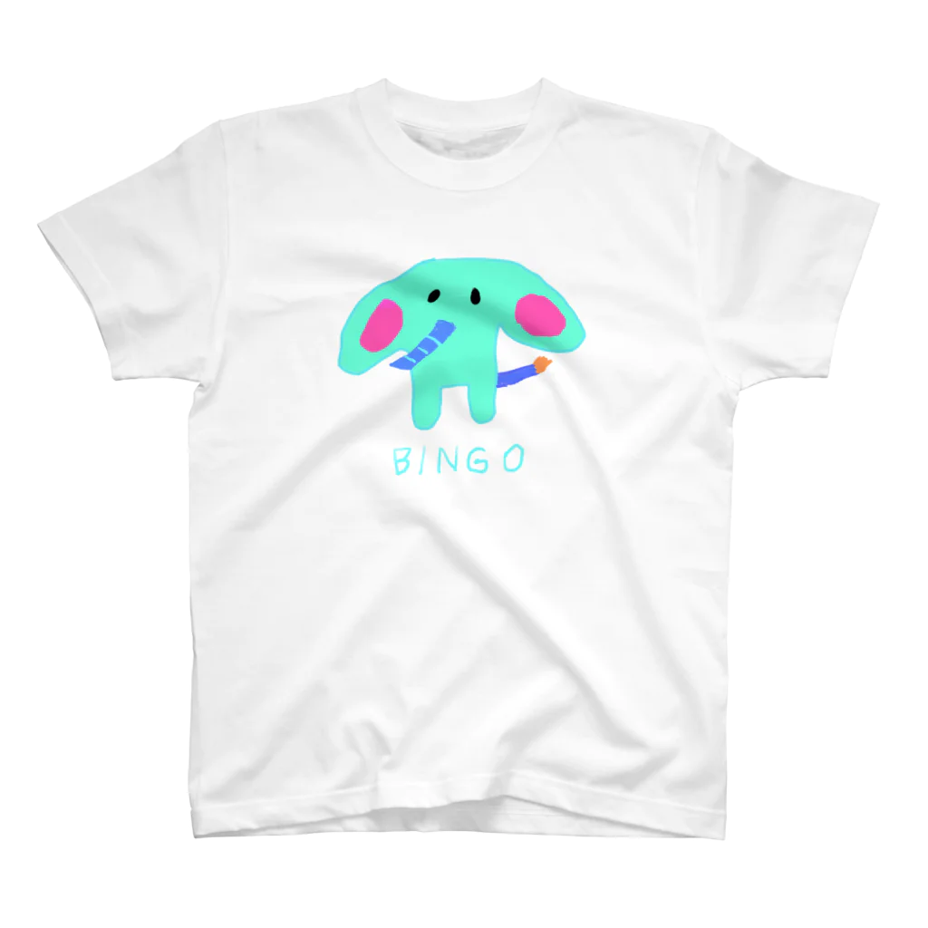 yukki usagiのゾウのビンゴ Elephant BINGO スタンダードTシャツ