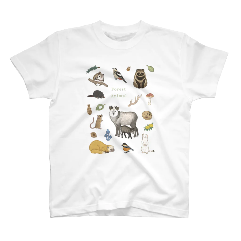 ちなきのこのForest Animal Regular Fit T-Shirt