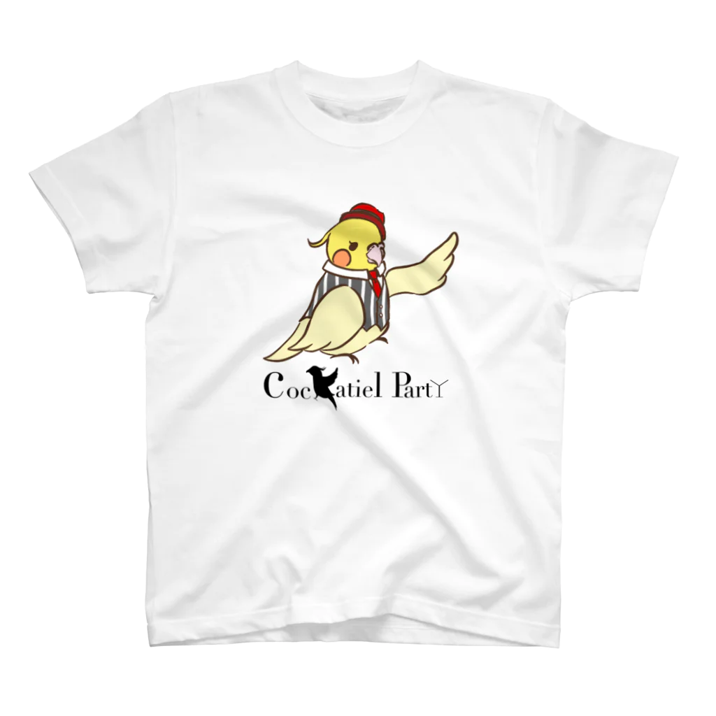 Cockatiel PartYのCockatiel PartYビッグロゴアイテム(ロゴ黒文字) スタンダードTシャツ
