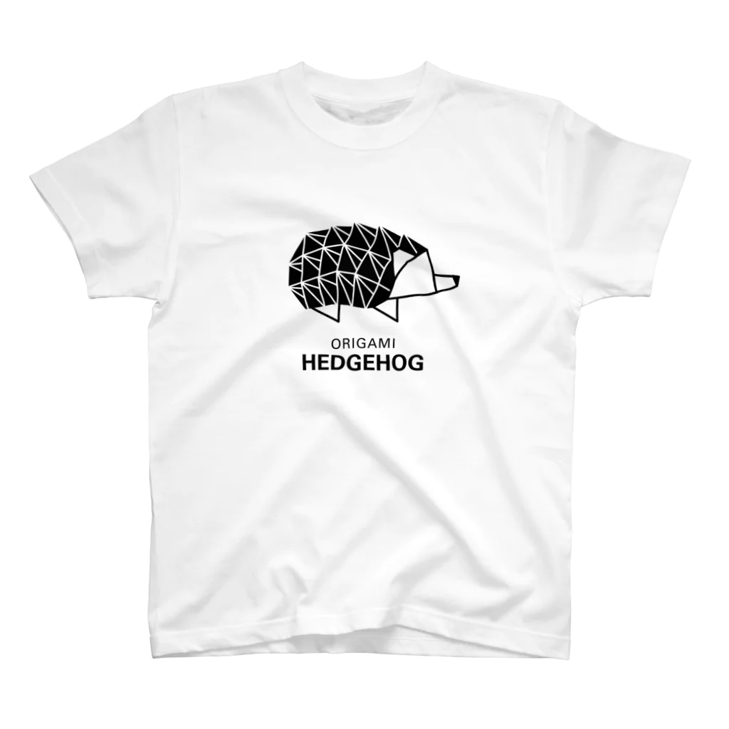 muneji_origamiのORIGAMI HEDGEHOG Regular Fit T-Shirt