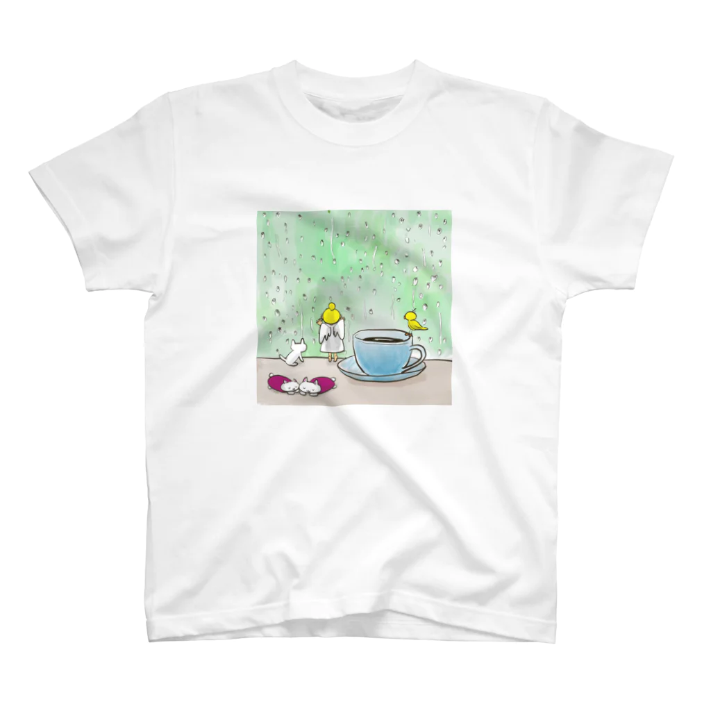 なすこのテーミス、雨の窓辺 スタンダードTシャツ