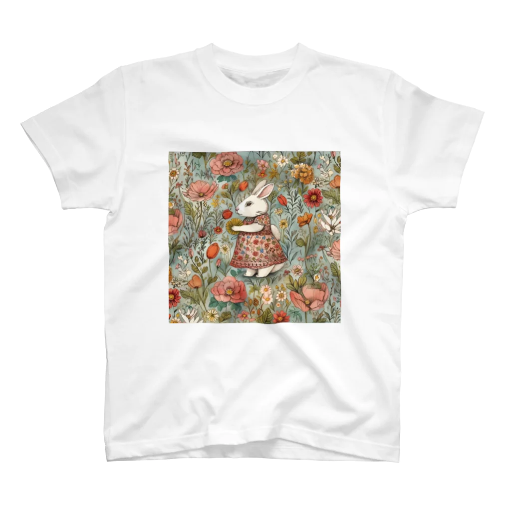 天道虫のVintage Bunny スタンダードTシャツ