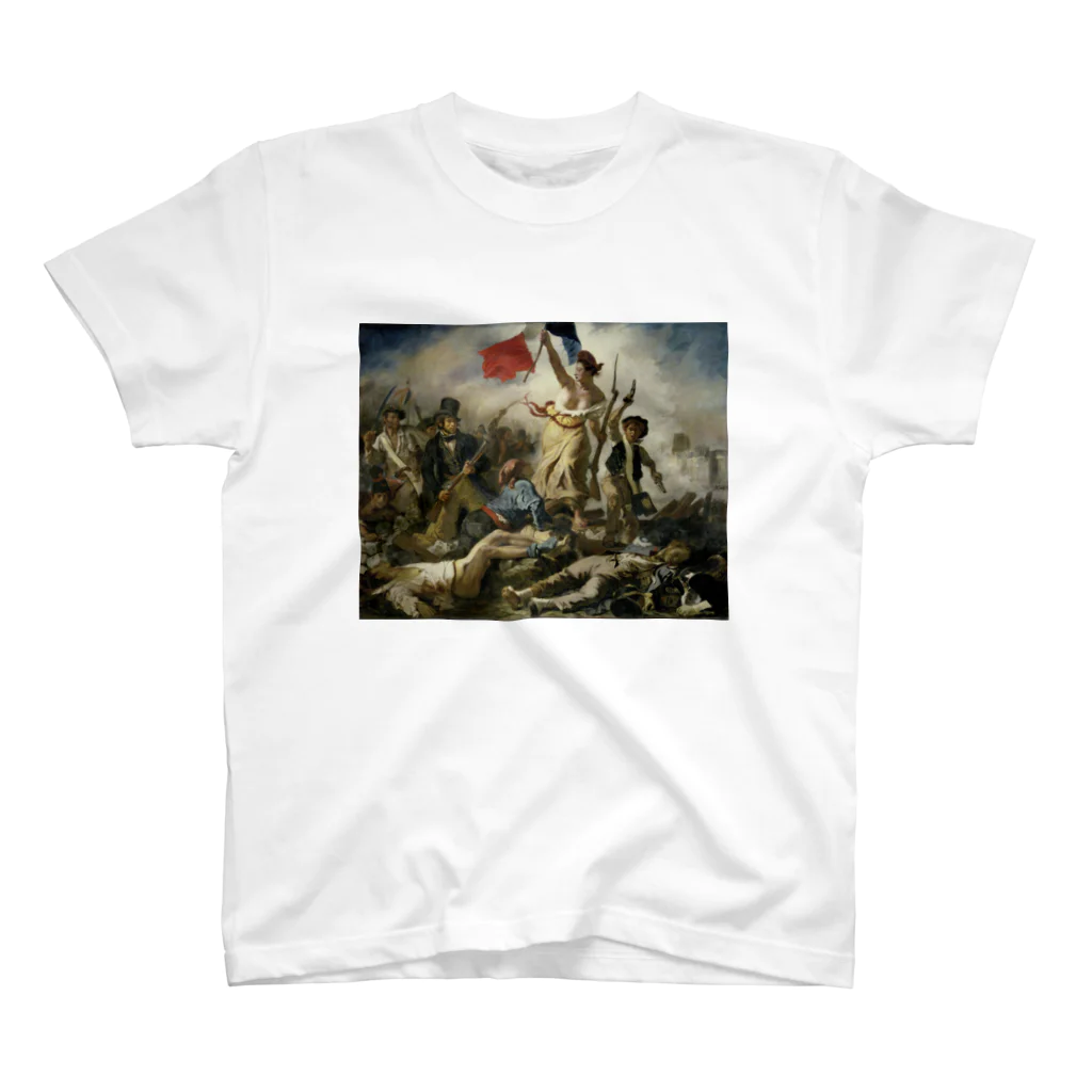 世界美術商店の民衆を導く自由の女神 / Liberty Leading the People Regular Fit T-Shirt