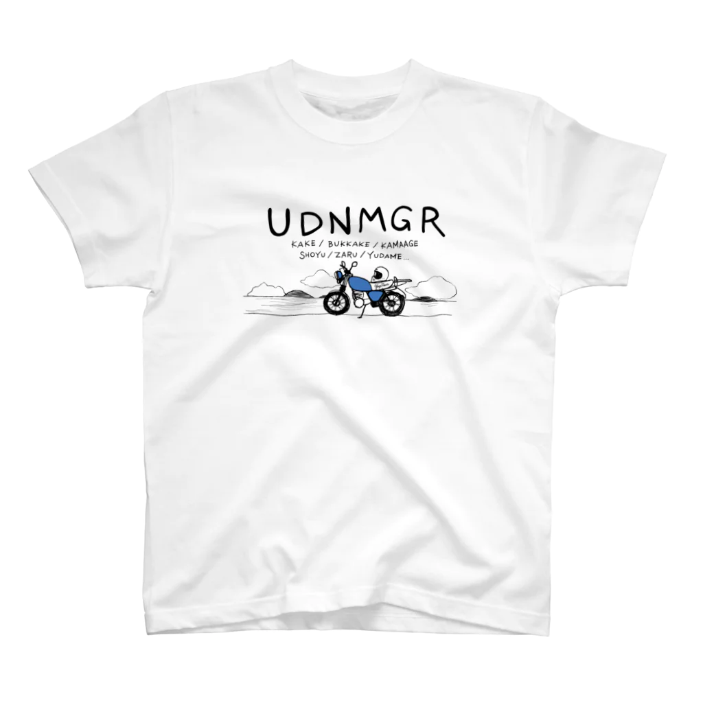 ヤグタウンSHOPのUDNMGR「うどん巡り」”岐” スタンダードTシャツ