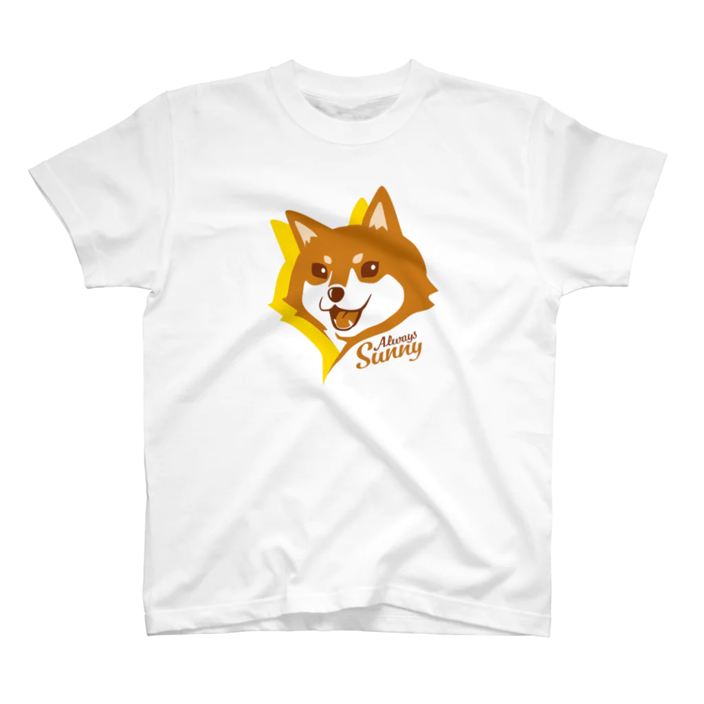 kocoon（コクーン）の陽気な笑顔の柴犬 スタンダードTシャツ