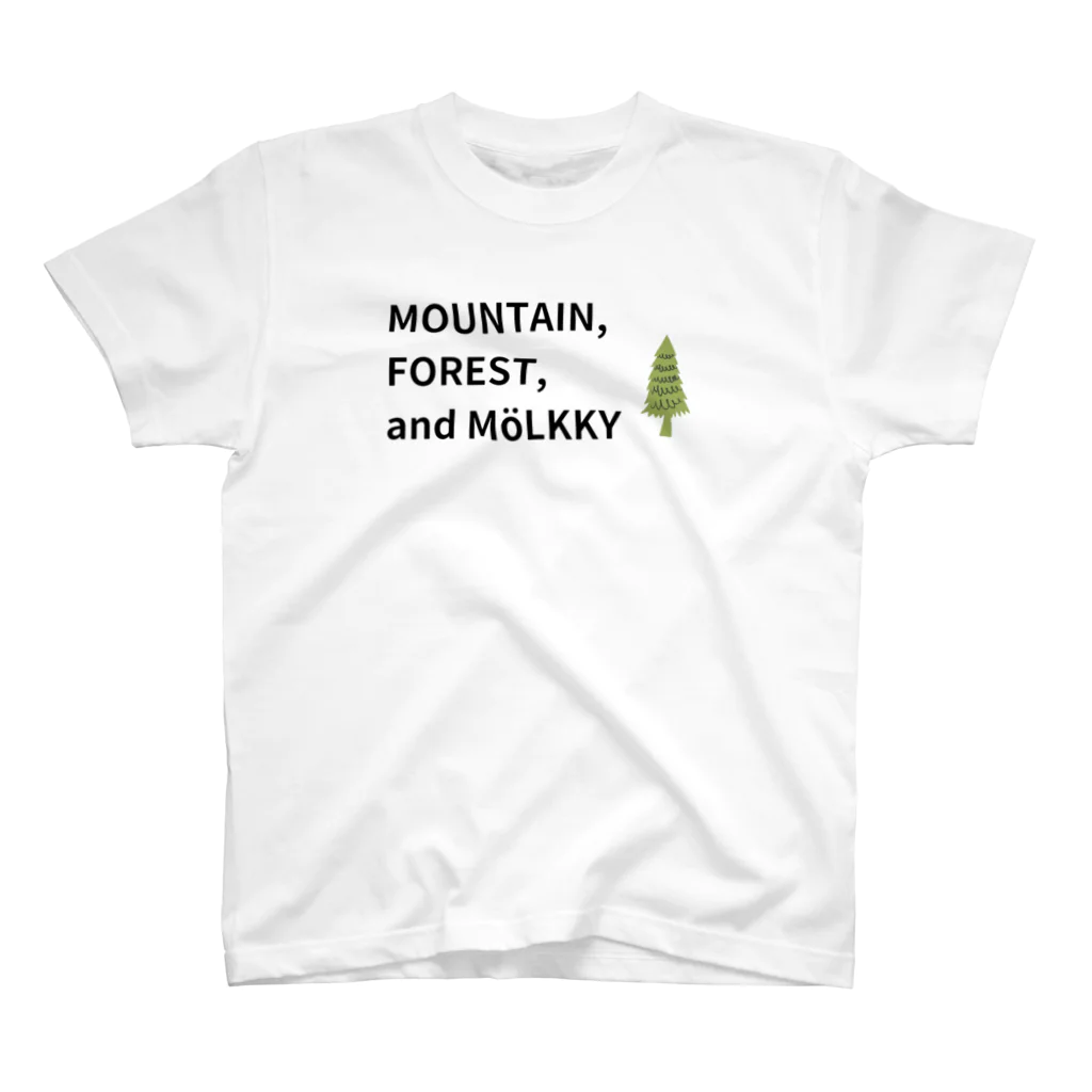 yamatomoritomorukkuの山と森とモルック Tシャツ スタンダードTシャツ