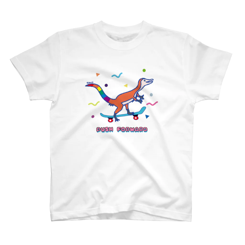 new syrupのPUSH FORWARD_rainbow スタンダードTシャツ