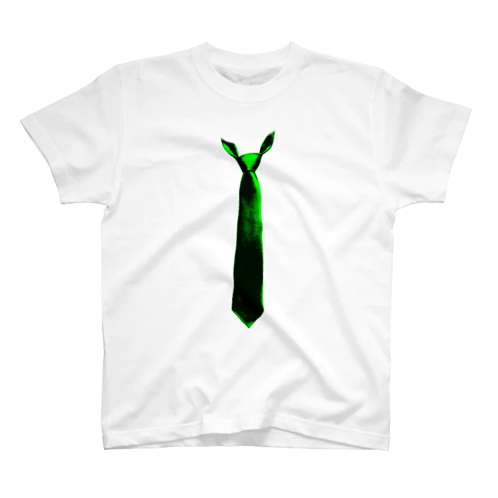 灰＆狼のネクT 緑 Regular Fit T-Shirt