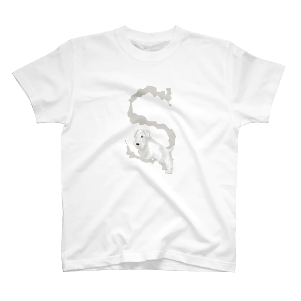 sayapochaccoのMy favirite terriers drom A to Z　~S~ SEALYHAM TERRIER スタンダードTシャツ