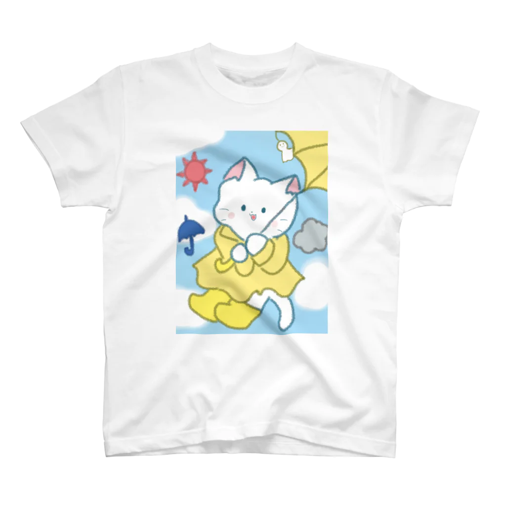 なくも/イラストレーターの気象予報ねこちゃん スタンダードTシャツ