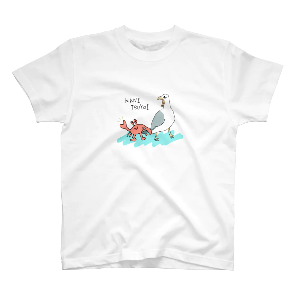 toridoriのカニに油断したカモメくん スタンダードTシャツ