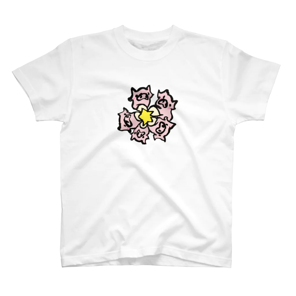 PIGSTARのFIVE☆PEACE スタンダードTシャツ