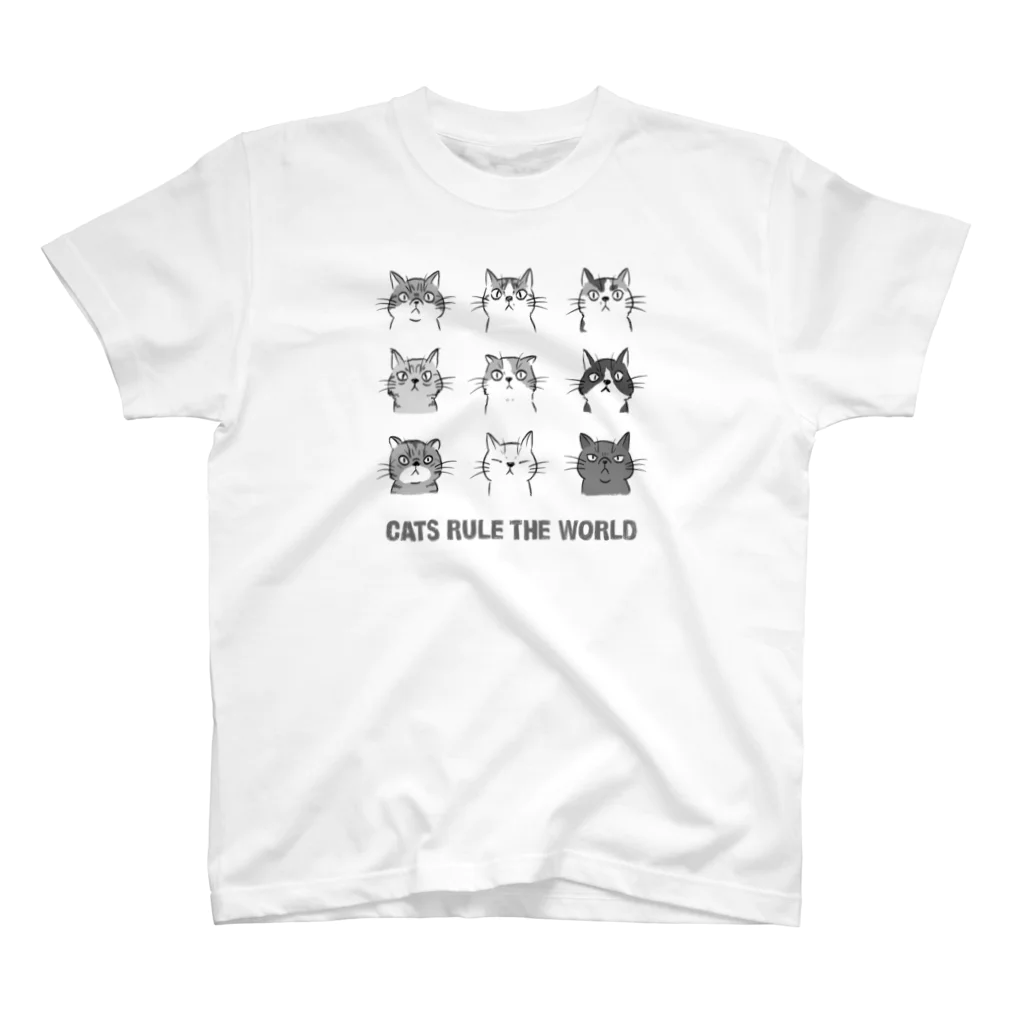 chi-bitのCATS RULE THE WORLD Regular Fit T-Shirt