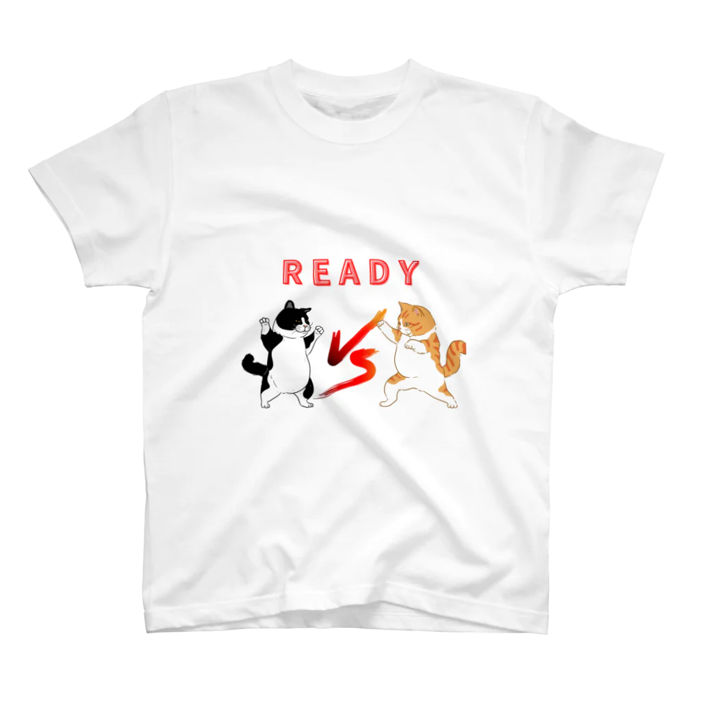 ToFu Creative Studioの猫の戦い スタンダードTシャツ