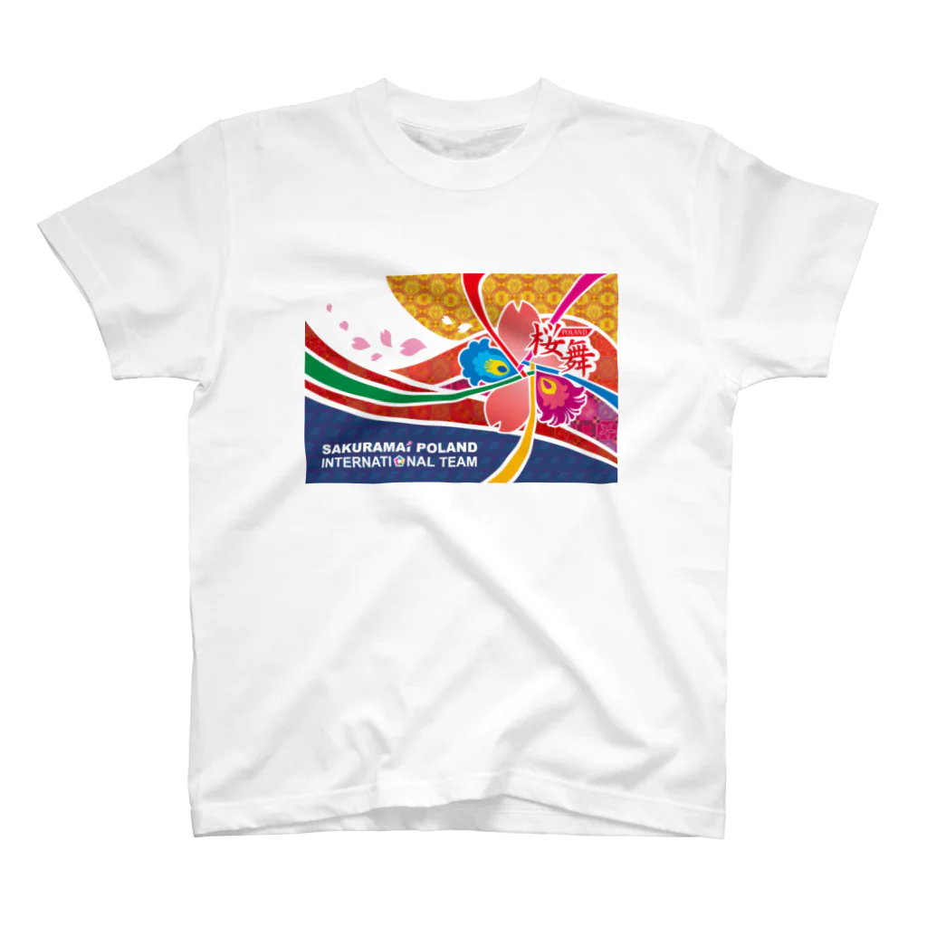 よさこいアンバサダー田中恵美子の桜舞国際チーム　旗デザイン Regular Fit T-Shirt