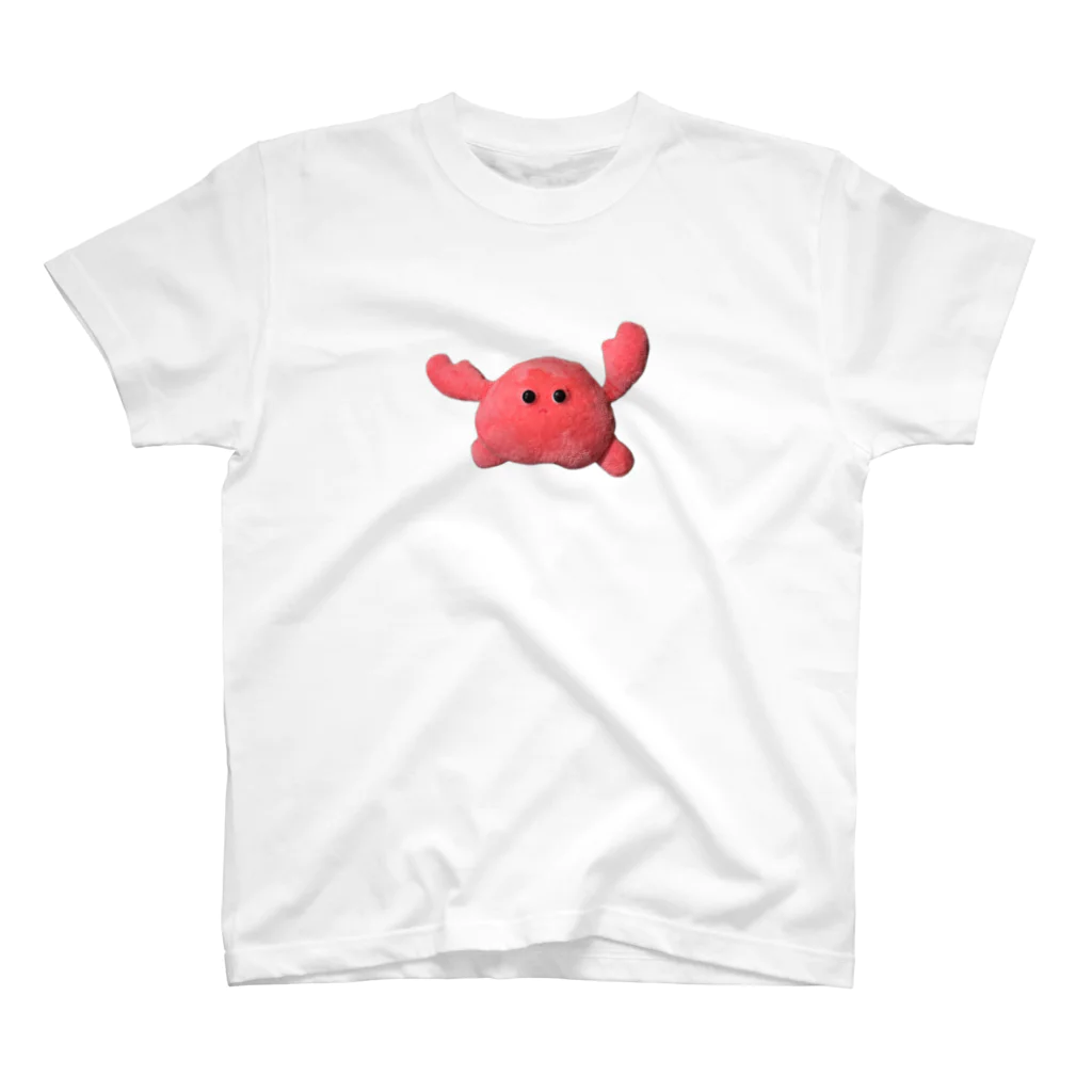 ぬいぐるみ本舗の全てを知った顔をしたカニ スタンダードTシャツ