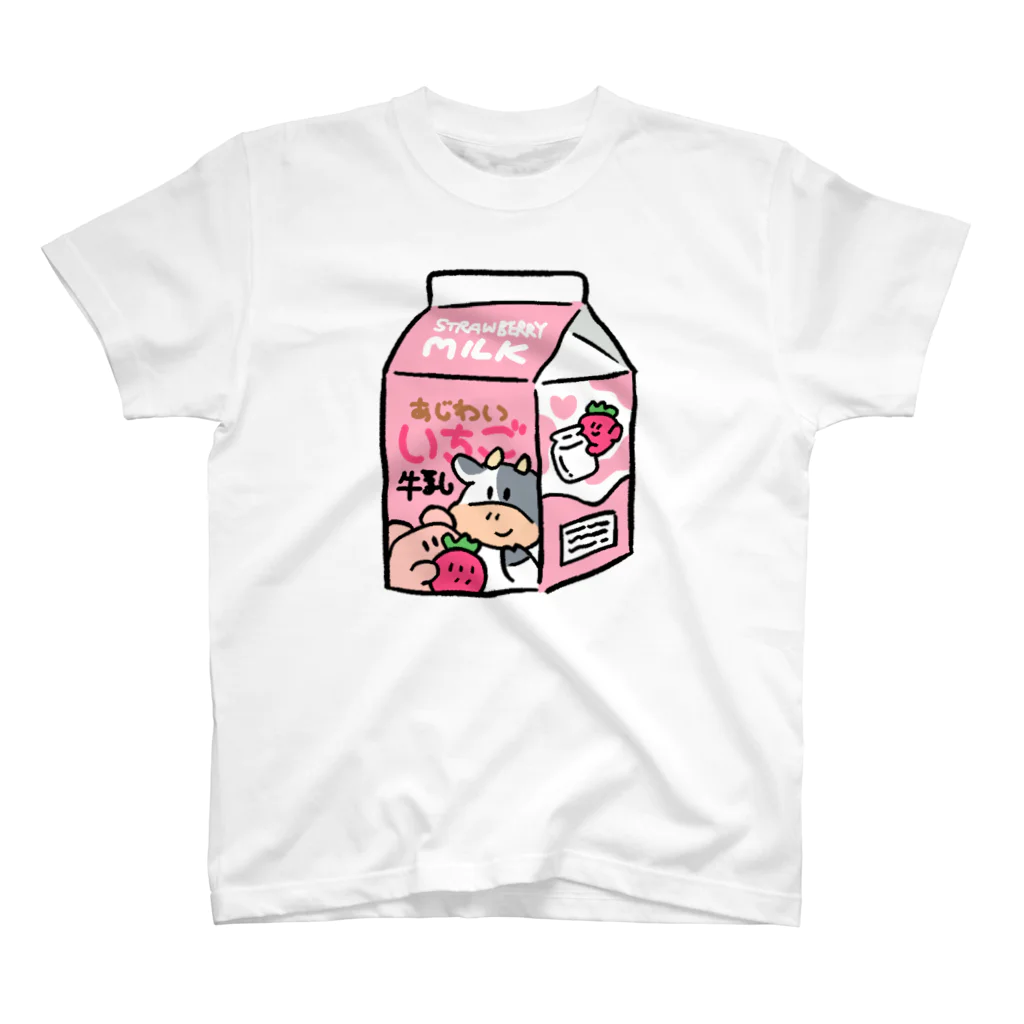 サメとメンダコ[namelessmm2]のメンダコいちごミルク Regular Fit T-Shirt
