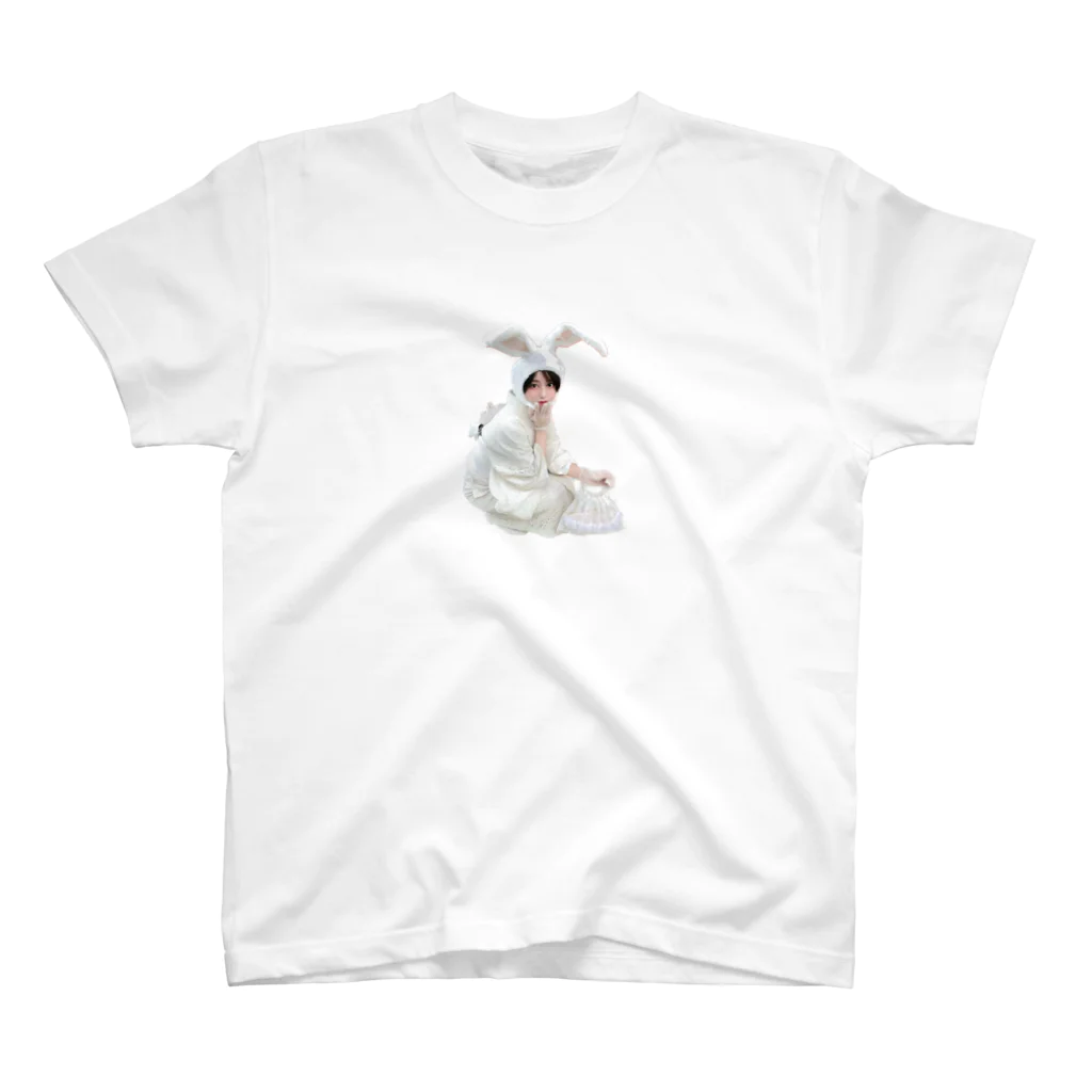 有栖川姫子の浅草のんびり白うさぎ Regular Fit T-Shirt