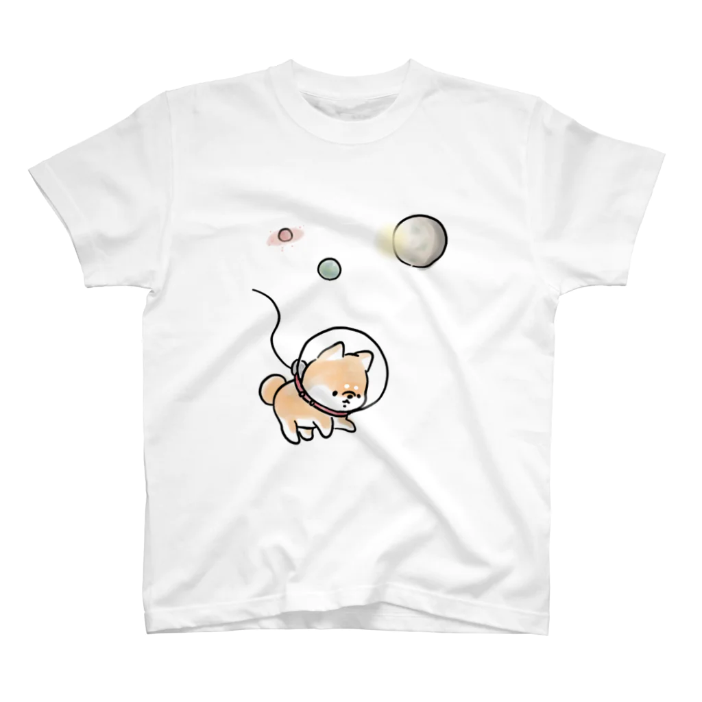 ほんわかしばいぬの宇宙のしばいぬ スタンダードTシャツ