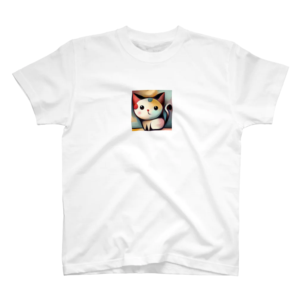 T2 Mysterious Painter's ShopのMysterious Cat Regular Fit T-Shirt