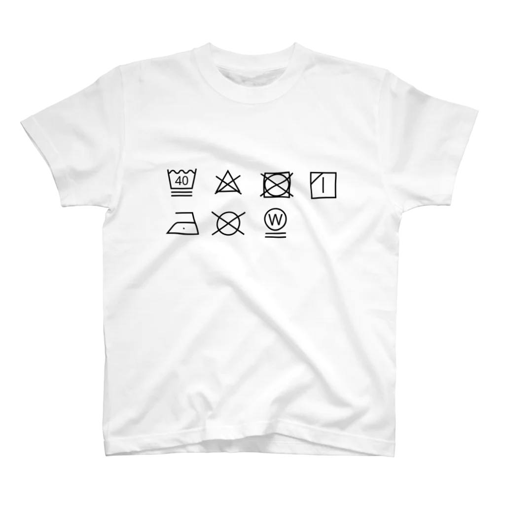 Two Dimensions BarCodeの洗濯表示 スタンダードTシャツ